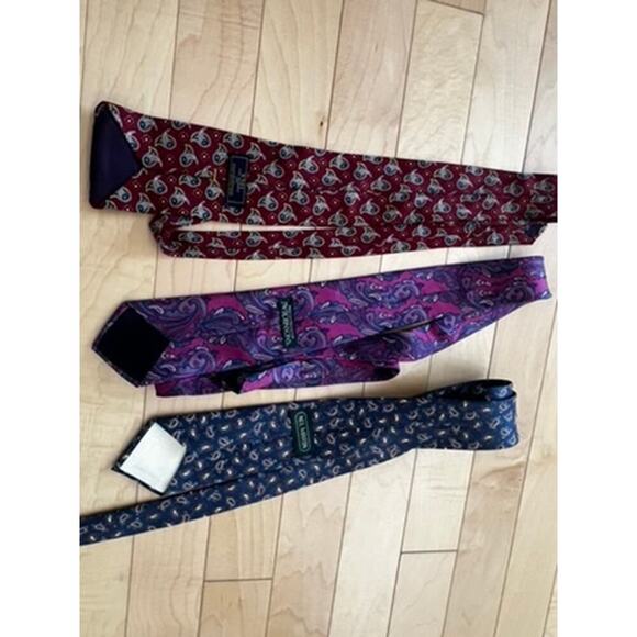 Lot of paisley colorful men's ties from Nordstrom, JW Robinson, XMI and N Martin - Picture 5 of 13